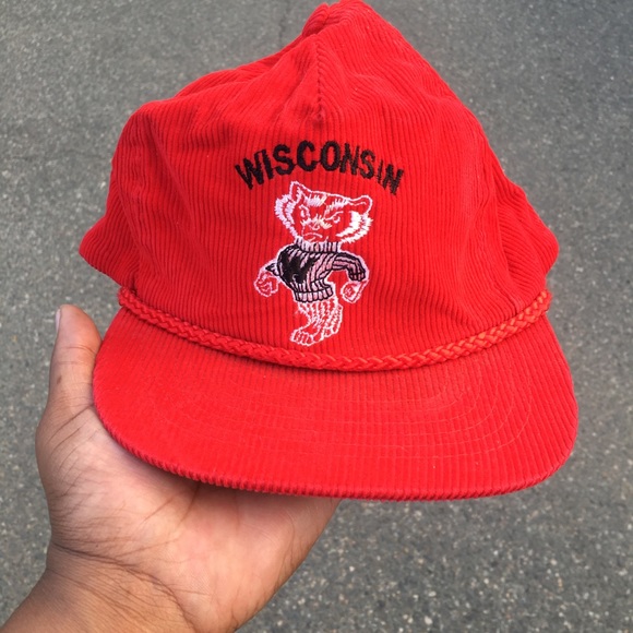 Other - Deadstock Vintage Wisconsin Corduroy Strapback